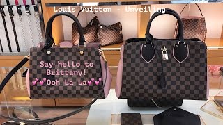 Louis Vuitton Magnolia Damier Ebene Canvas Brittany Bag Louis