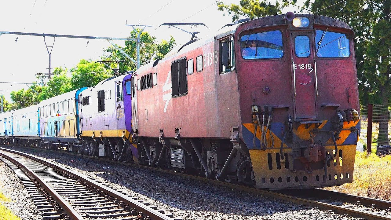 A very late passenger train thru Brackenfell to Cape Town SHOSHOLOZA