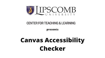 Canvas Accessibility Checker
