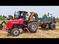 Mahindra 585 di power plus tractor with fully loaded trolley | John Deere tractor power | CFV