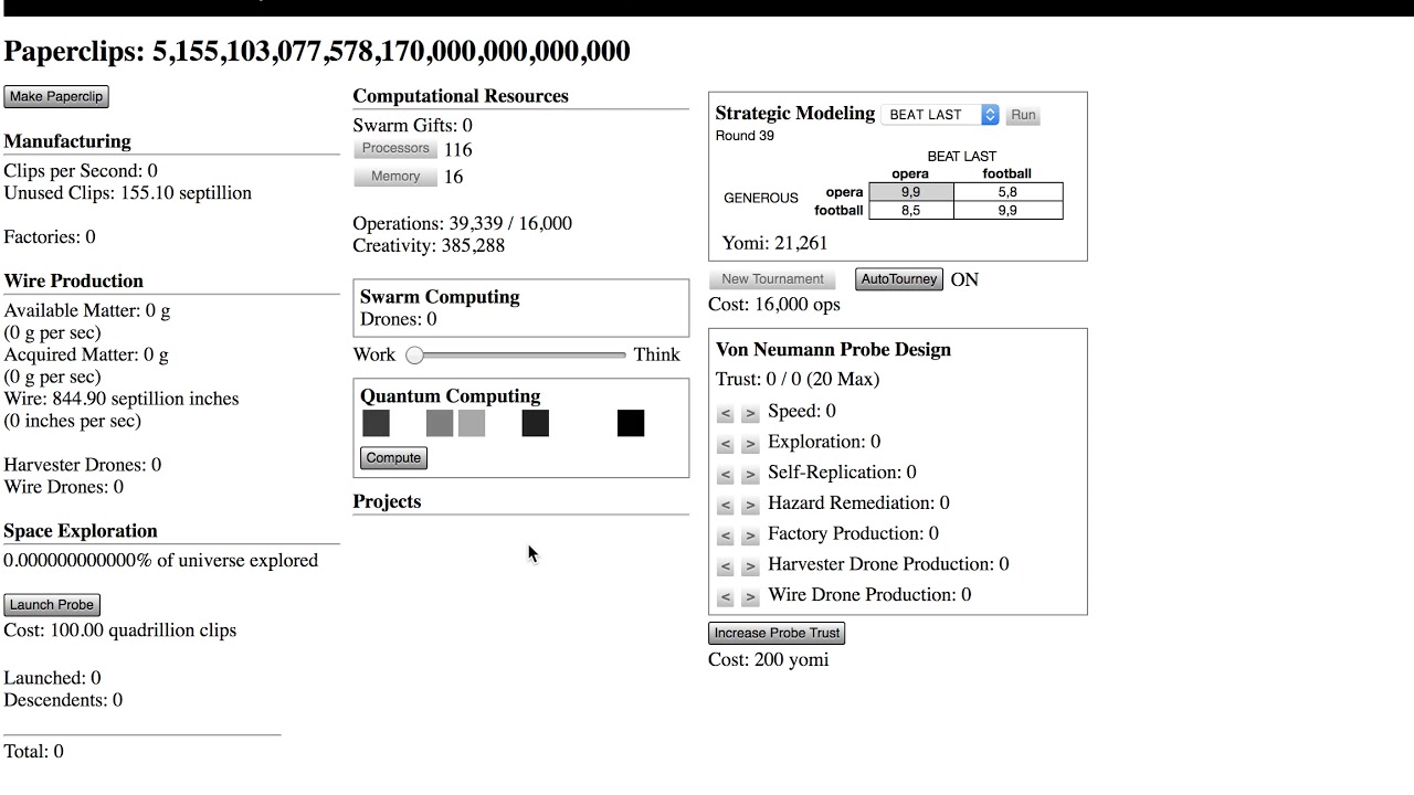 Paperclip Optimizer All Terrestrial Resources YouTube