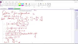 eigenvalue method for linear system