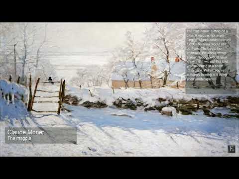 Claude Monet - The Magpie - 2 Hour Screensaver