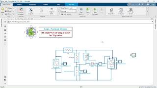 RC Half Wave Firing Circuit for Thyristor | Using MATLAB Simulink