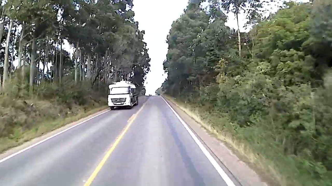 Canguçu RS - ERS 265 - Posto Branco - Trevo de acesso à Canguçu - Volvo FM 370 ishift - carreta