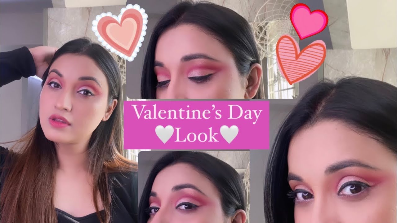QUICK VALENTINE’S DAY MAKEUP TUTORIAL | Simple | Easy | Valentine - YouTube