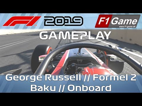 F1 2019 Gameplay // George Russell // Formel 2 // Baku // Onboard