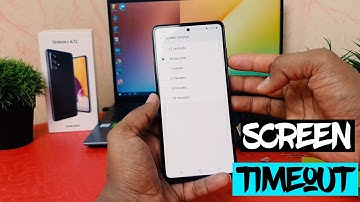 How to set screen timeout in Samsung Galaxy A72