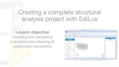 EdiLus Tutorial - How to create a full structural design project with EdiLus - ACCA software