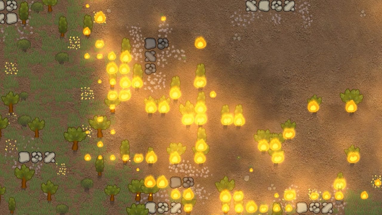 The Forest Fires RimWorld Cinematic YouTube