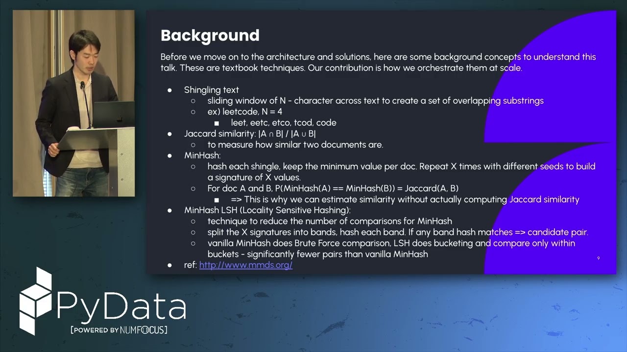 Ken Obata - Beyond Spark MLlib: Deduplicating Common Crawl at Scale | Pydata London 26