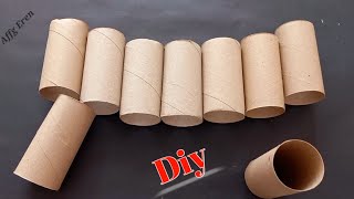 An incredible idea for room decoration with toilet paper rolls - recycling idea