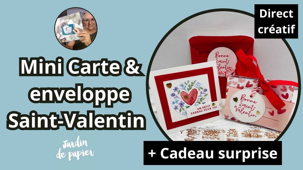 Carte Saint-Valentin & emballage cadeau fait main | Tutoriel facile