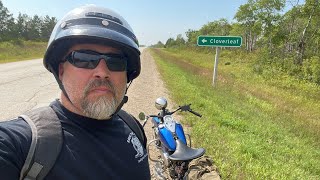 Exploring the backroads of Manitoba Canada on a 1942 WW2 Harley WLC  the original adventure bike!