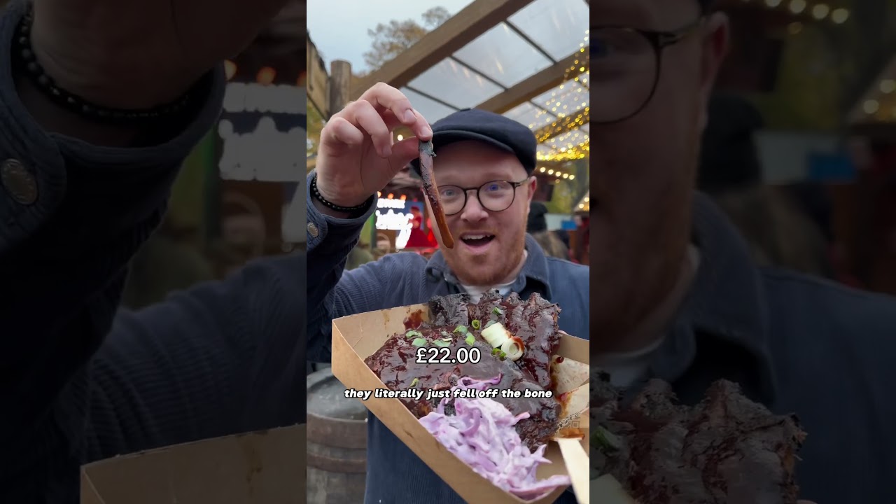 Rating the food at Winter Wonderland #winterwonderland #streetfood #christmas #foodie #shorts #eat