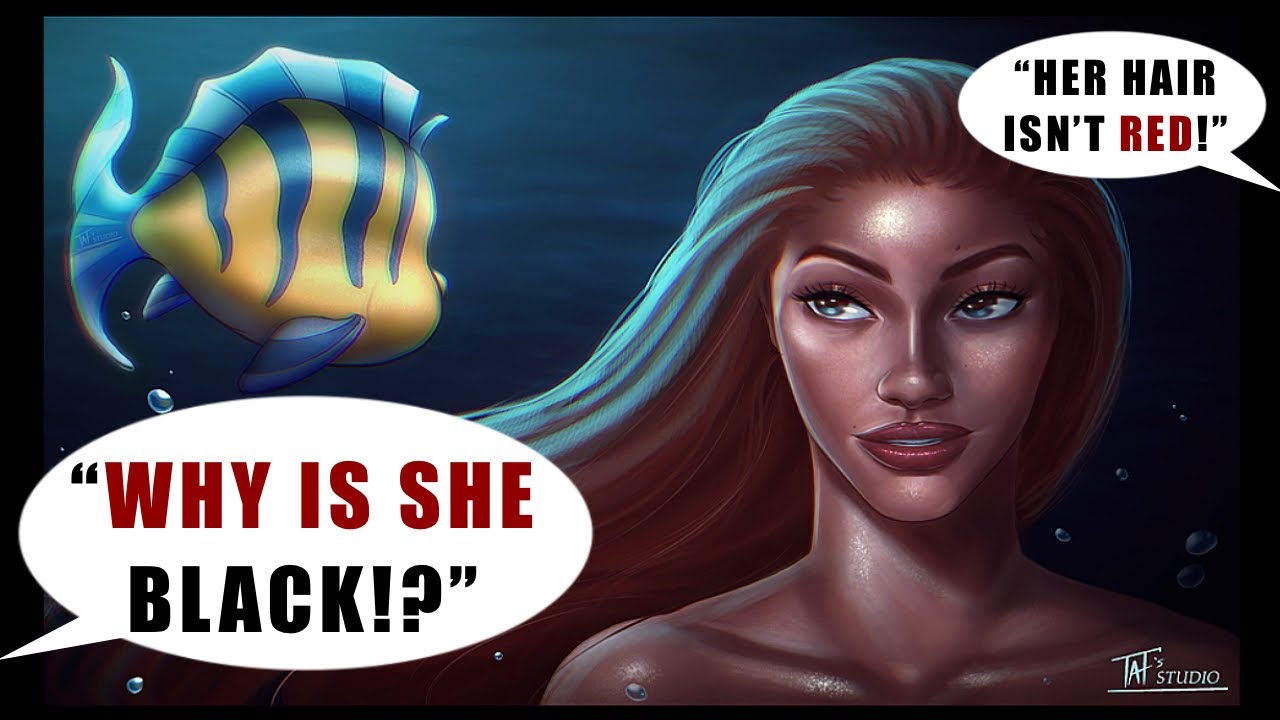 WHY IS THE LITTLE MERMAID BLACK? | SpeedPaint + My THOUGHTS