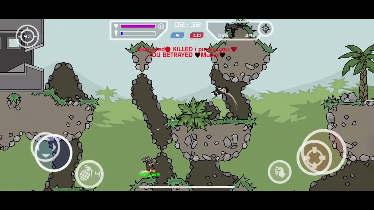 Girl name prank in Mini militia outpost in TEAM DEATHMATCH 🤗🤗