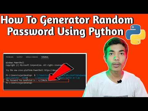 How To Generator Random Password Using Python।। In Hindi।।
