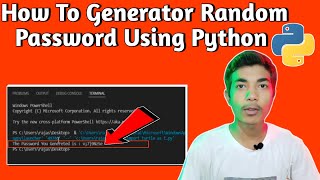 How To Generator Random Password Using Python।। In Hindi।। Net Worth