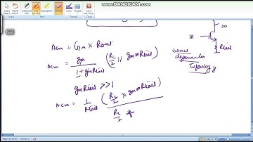 analog ic design 50 Differential Amplifier 6, Common mode gain and CMRR  2