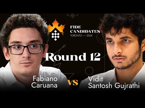 Round 12 | Fabiano Caruana vs Vidit Gujrathi | FIDE Candidates 2024