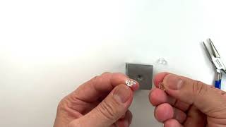 How to Set Herkimer Diamonds into Earrings using the Amoracast Prong Huggie Stud Earrings