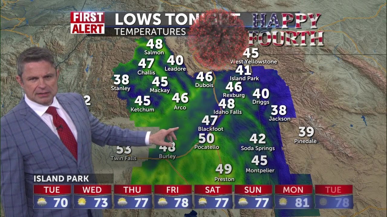 Warming temperatures with a few thunderstorms this week - YouTube
