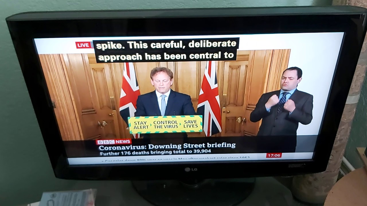 Government Press Briefings BSL live at 17:00 on BBC News Channel on