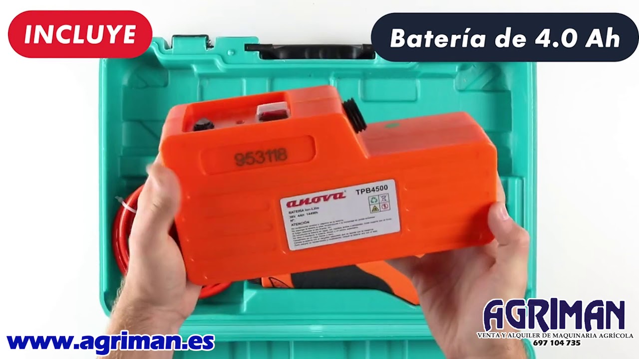 TIJERA DE PODA ELECTRICA ANOVA TPB4500 - YouTube