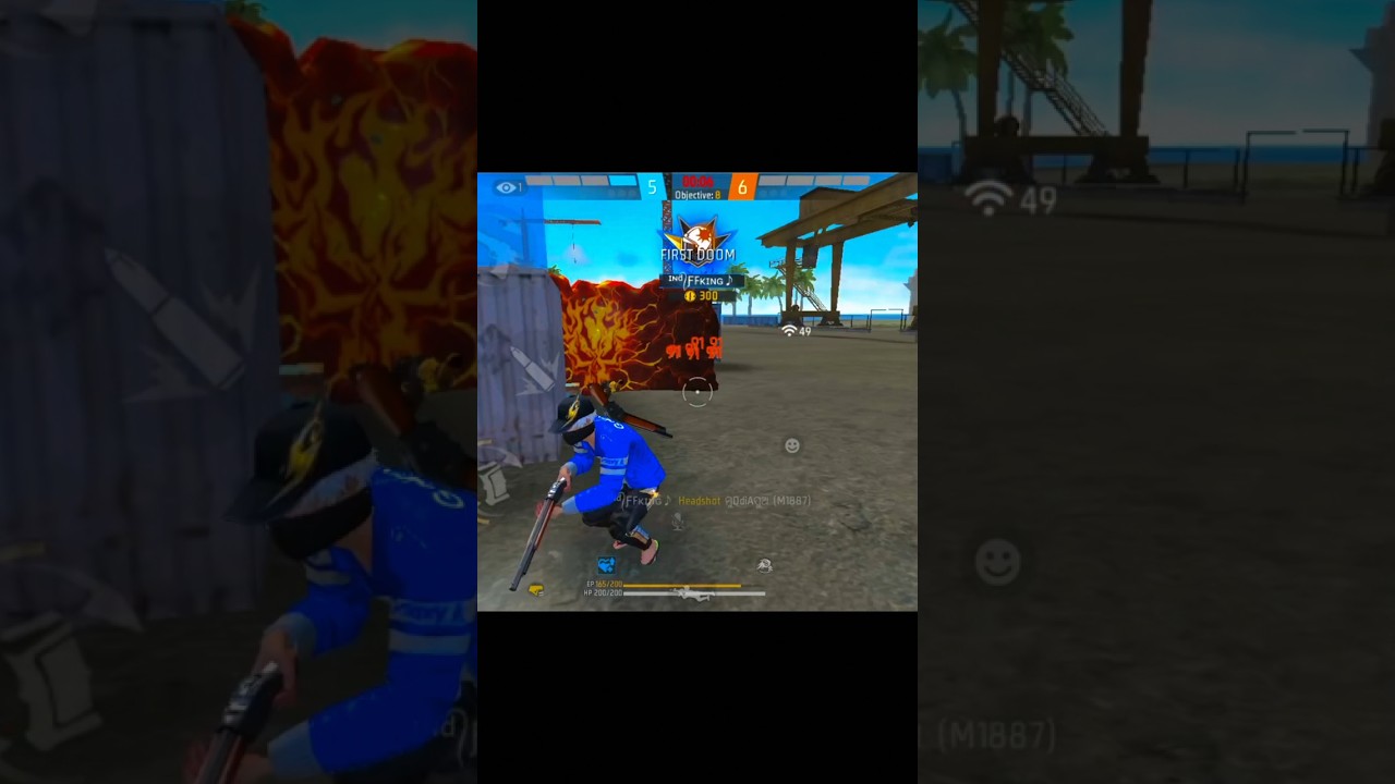 free fire shorts 👍🏻👺☠️