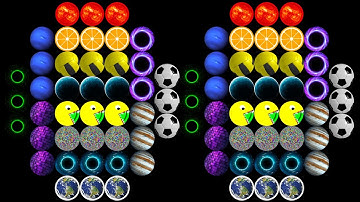 The Team 14 Colors Eliminations Marble Race ASRM in Algodoo