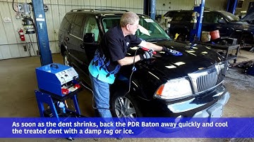 Soft Dent Removal with PDR Baton Attachment and Inductor® Pro Max