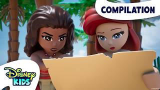 Ocean Adventures with Moana and Ariel 🌊 🏴☠️🧜♀️ | LEGO Disney Princess | @disneykids