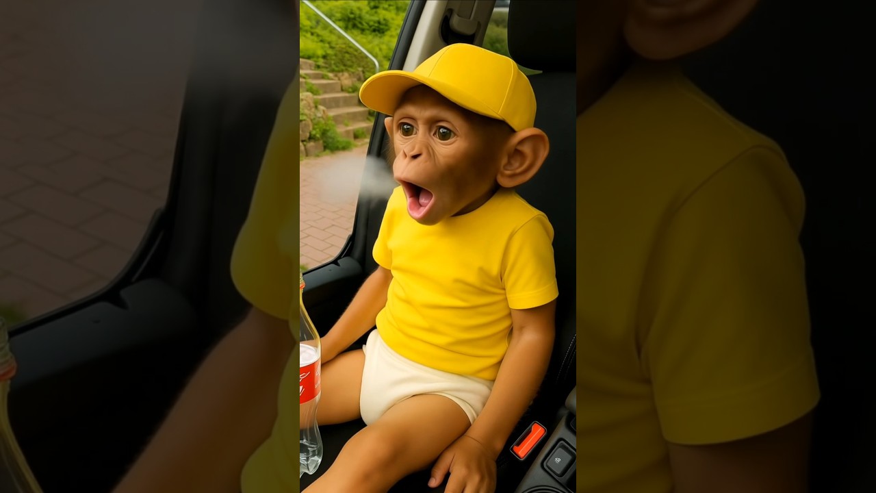 Monkey drank ALL my COCA-COLA