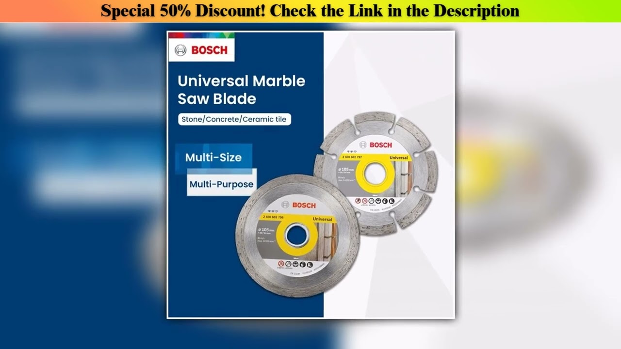 Discount Bosch Universal Cutting Wheel for Cutting Stone Reinforced Concrete Granite Grinder Blade•