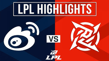 WGB vs NIP Highlights ALL GAMES | LPL 2025 Split 2 | Weibo Gaming vs Ninjas in Pyjamas