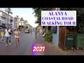 alanya coastal road walking tour 2021 ! alanya antalya turkey 2021 ! turkey travel