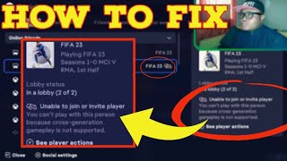 FIFA 23 CROSS PLAY, HOW TO INVITE CROSSPLAY IN FIFA 23