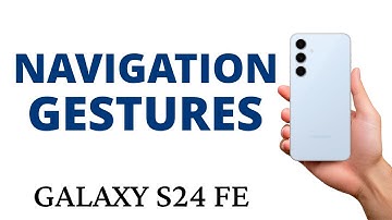 How to CHANGE the NAVIGATION BAR to SWIPE GESTURES on the GALAXY S24 FE!