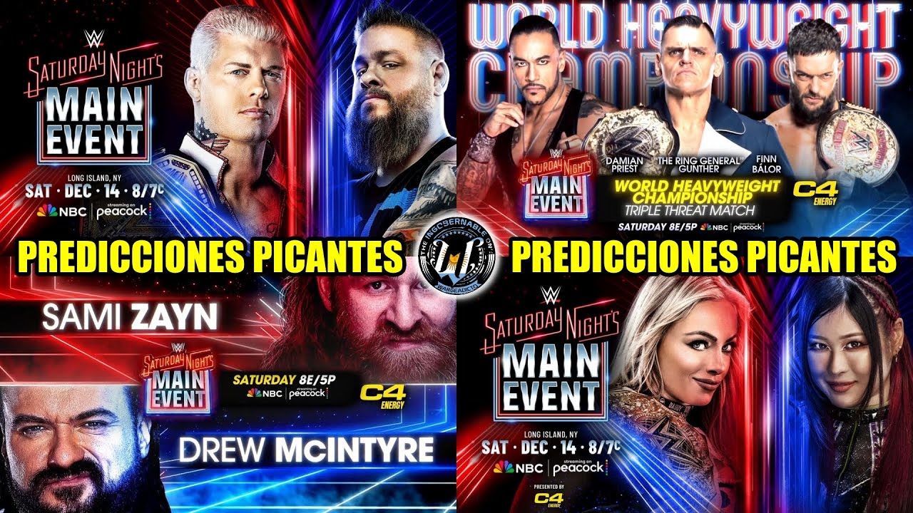 Predicciones Picantes - WWE Saturday Night's Main Event 2024 - YouTube
