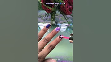 Simple Nailart Design Tutorial💙🍇❄️ #easy #nailart #design #step #fyp #tutorial #beauty #short #nails