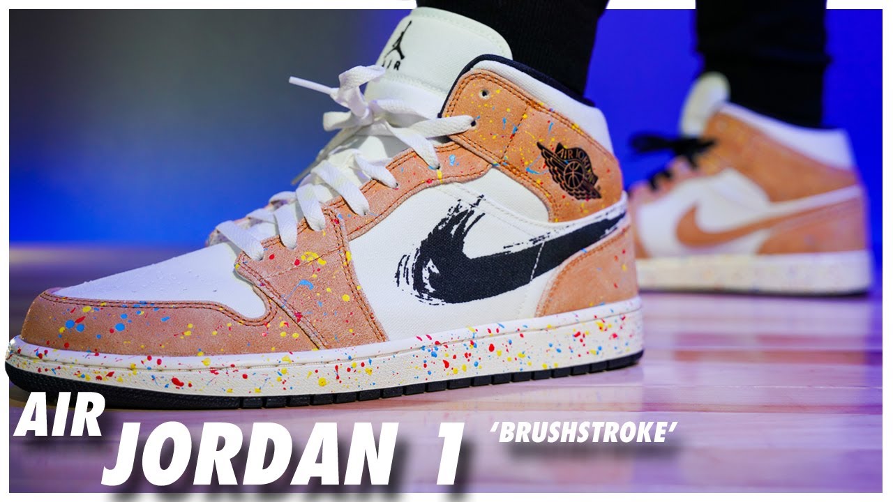 air jordan brush stroke mid