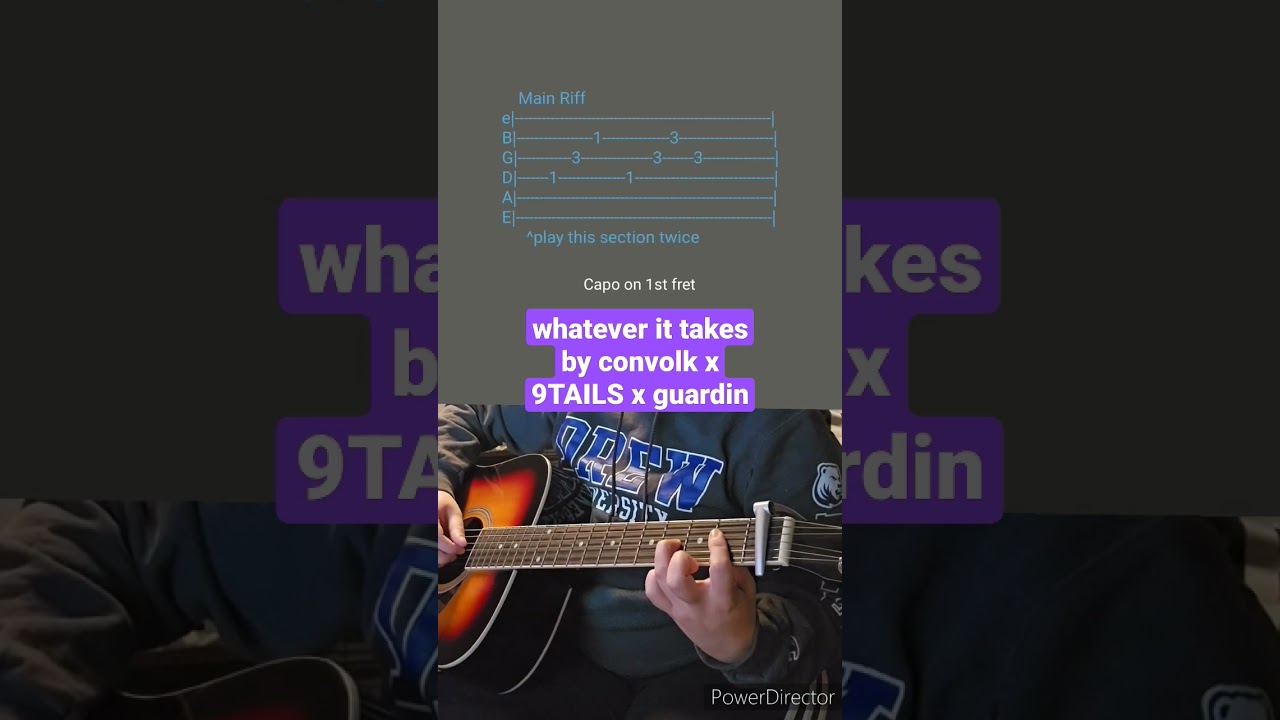 whatever it takes by convolk x 9TAILS x guardin- Acoustic Guitar Tab 