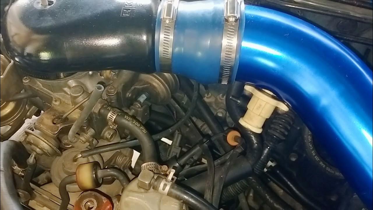 Toyota Corolla 2e Engine with racing air filter installed (after market