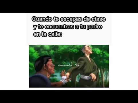 MEMES BAKI ( CUANDO TE ESCAPABAS DE CLASE Y TE ENCONTRABAS CON )