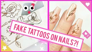 DIY Nail Art Tutorial: Fake Tattoos on Nails?! | Nail Art / Nail Designs