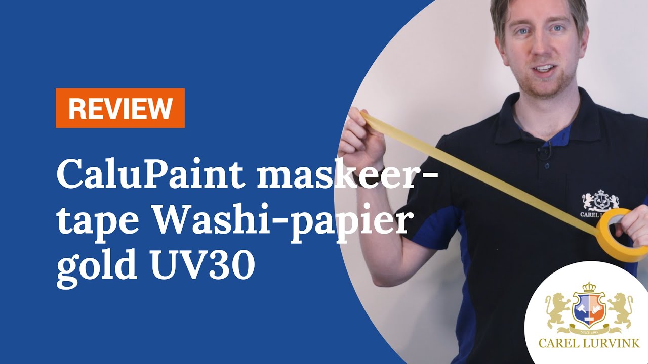 CaluPaint Maskeertape Washi-papier gold UV30 - art. nr. 1123MM19