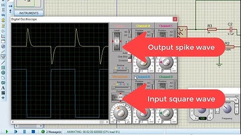 Differentiator amplifier in proteus tutorial