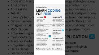 Learn Coding For Free #computer #computercourse #computercourse #computerknowledge #technology