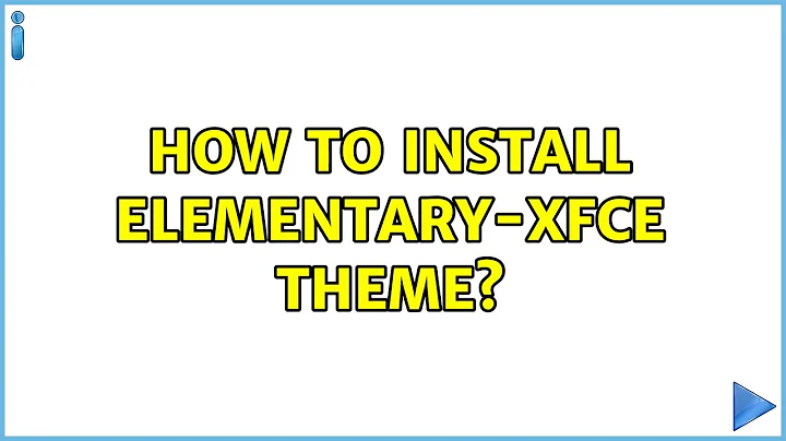 Ubuntu: How to install elementary-xfce theme?